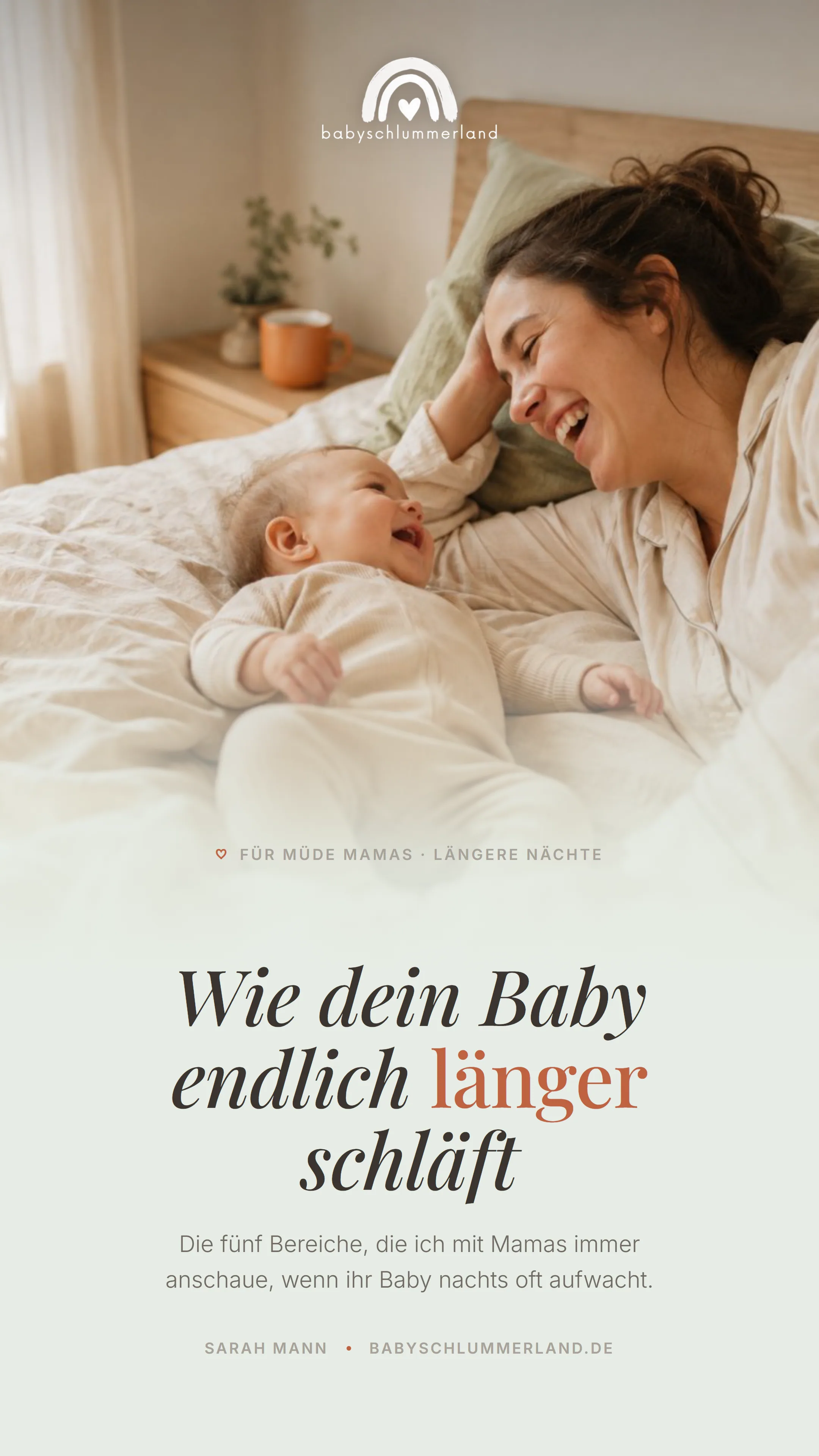 Cover: Wie dein Baby länger schläft