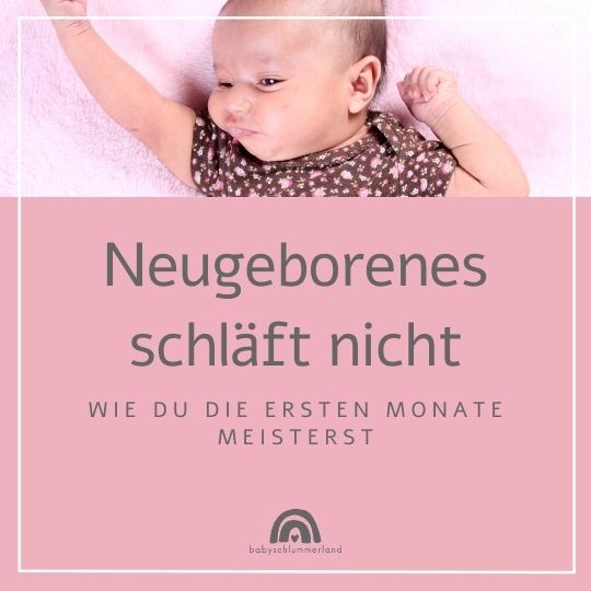 Neugeborenes schläft nicht