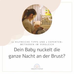 Baby nuckelt die ganze Nacht an der Brust