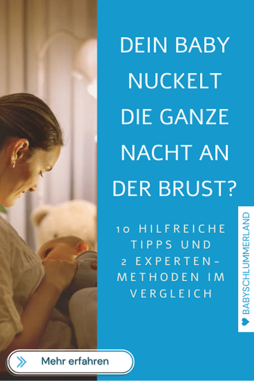 Baby nuckelt die ganze Nacht an der Brust