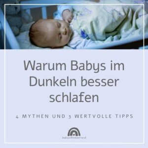 Baby dunkel schlafen